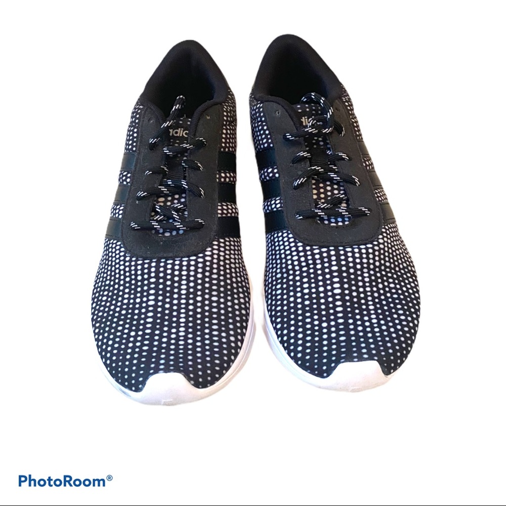 adidas Lite Racer Sneaker Size 6 Black/White